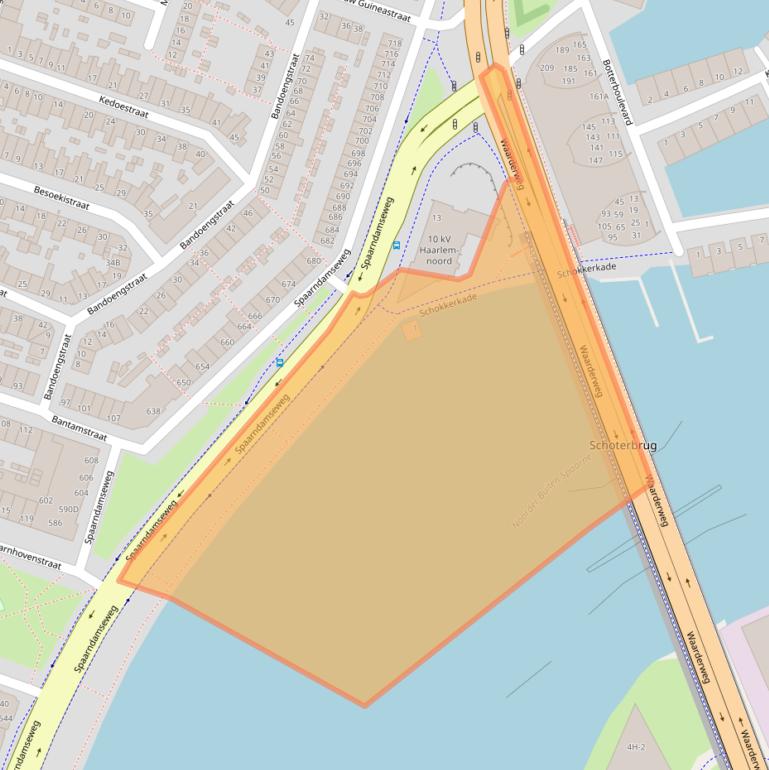 Kaart van postcodegebied 2022GD.