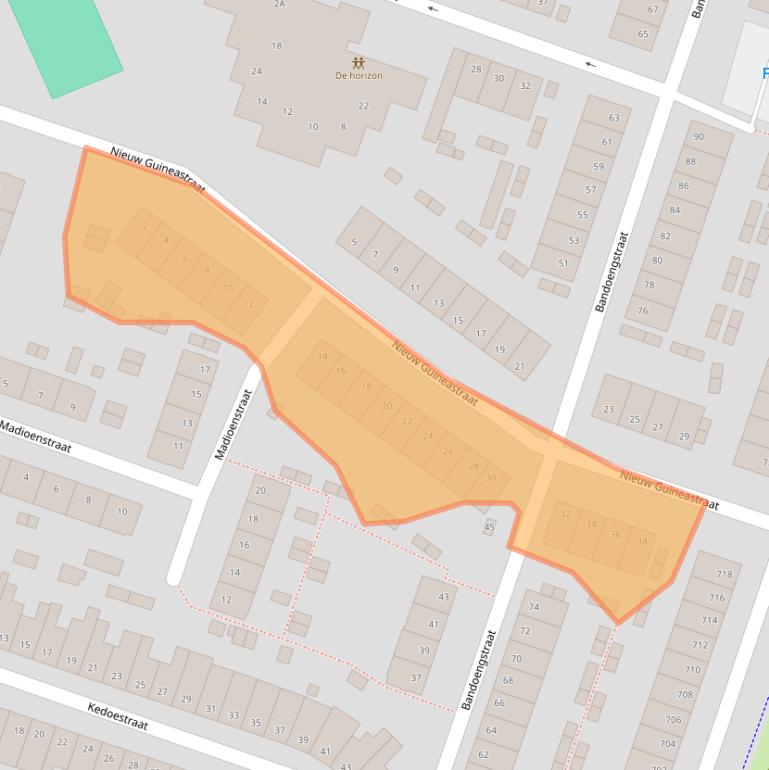 Kaart van postcodegebied 2022PA.
