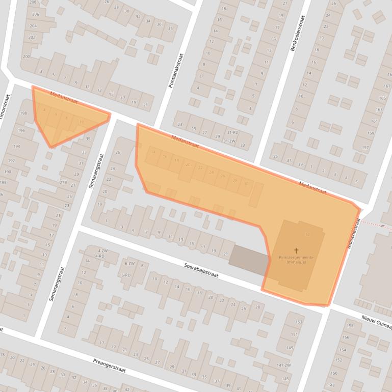 Kaart van postcodegebied 2022PH.