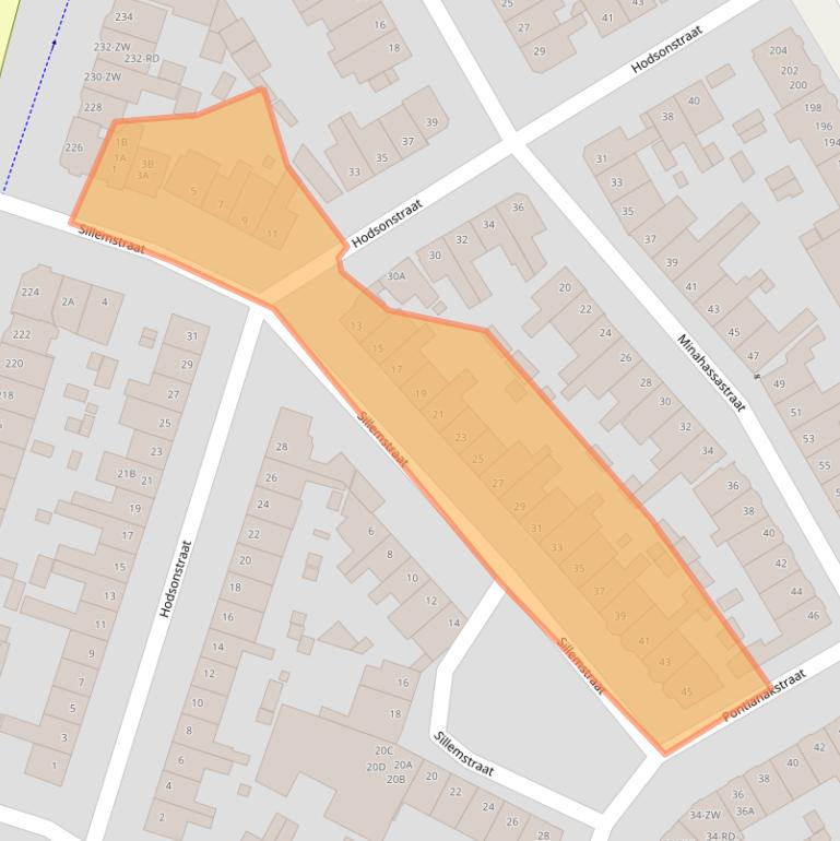 Kaart van postcodegebied 2022PP.