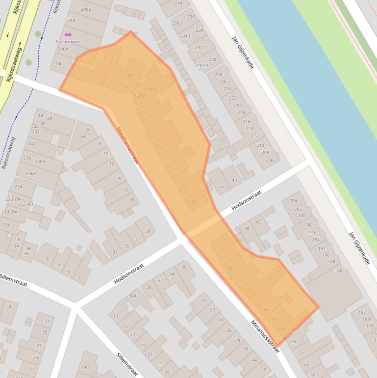 Kaart van postcodegebied 2022PS.