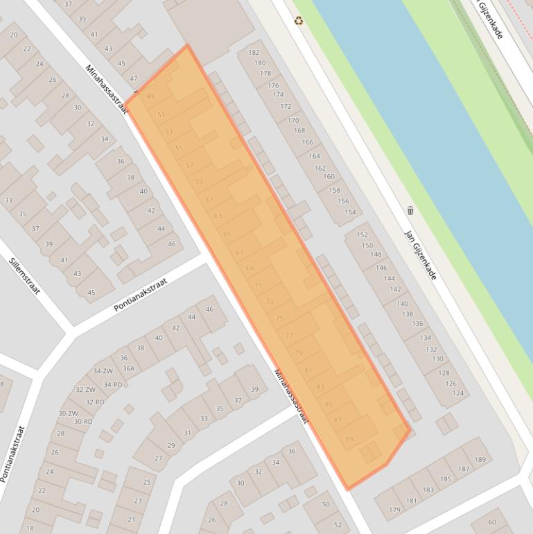 Kaart van postcodegebied 2022PT.