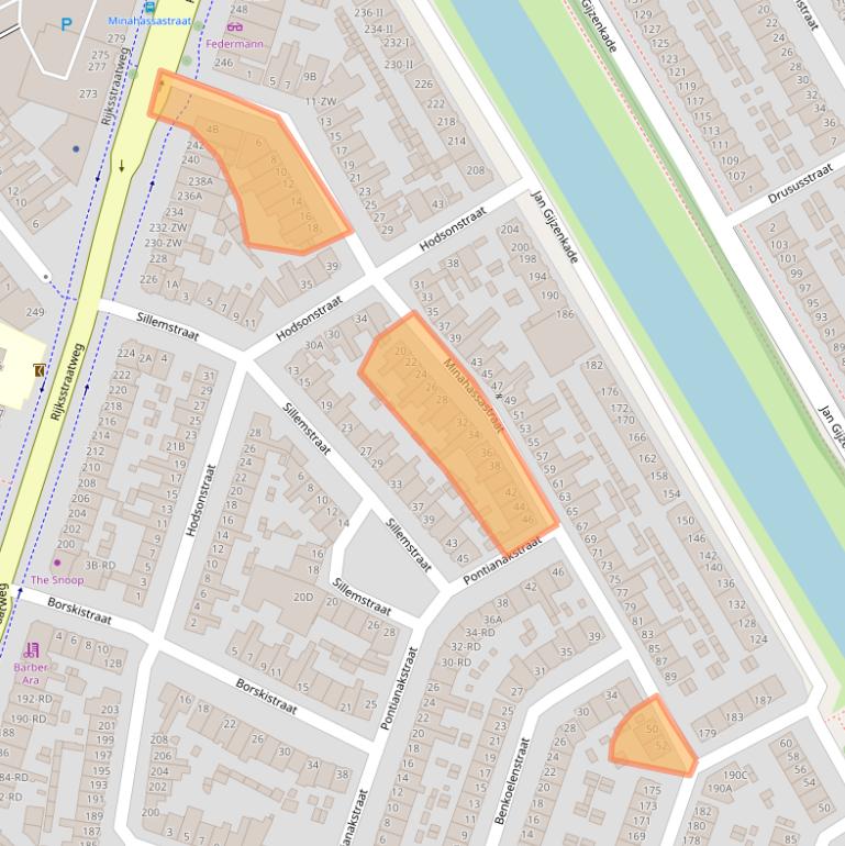 Kaart van postcodegebied 2022PV.
