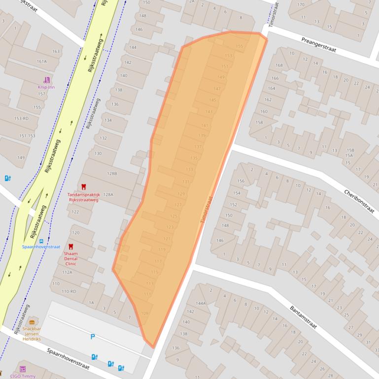 Kaart van postcodegebied 2022RD.