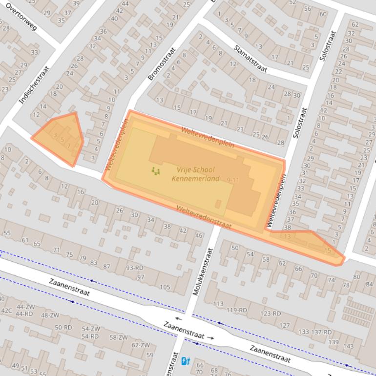Kaart van postcodegebied 2022VA.