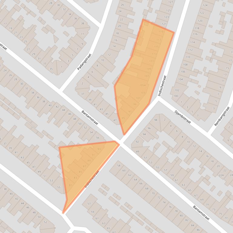 Kaart van postcodegebied 2022VR.