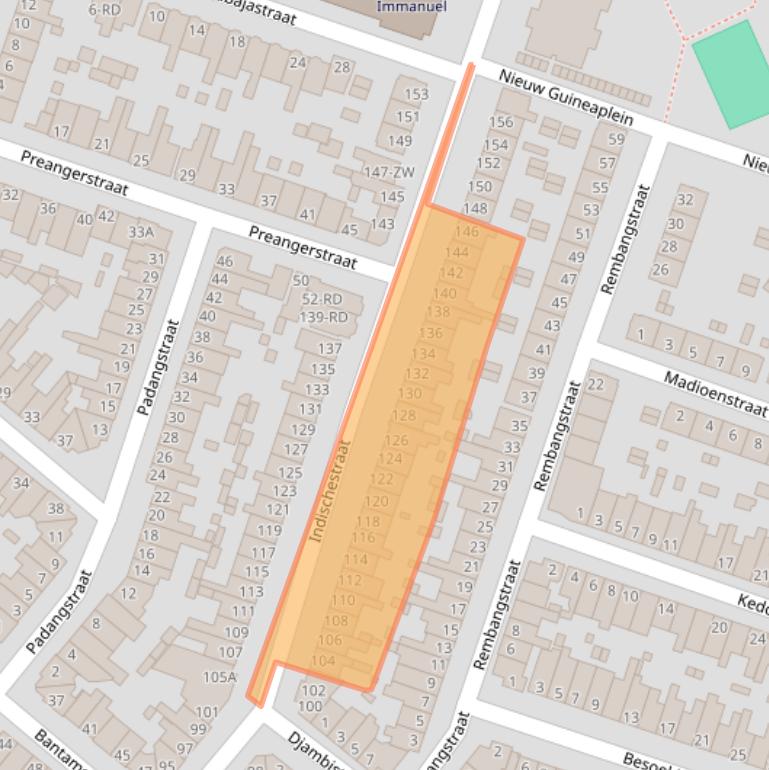 Kaart van postcodegebied 2022VX.