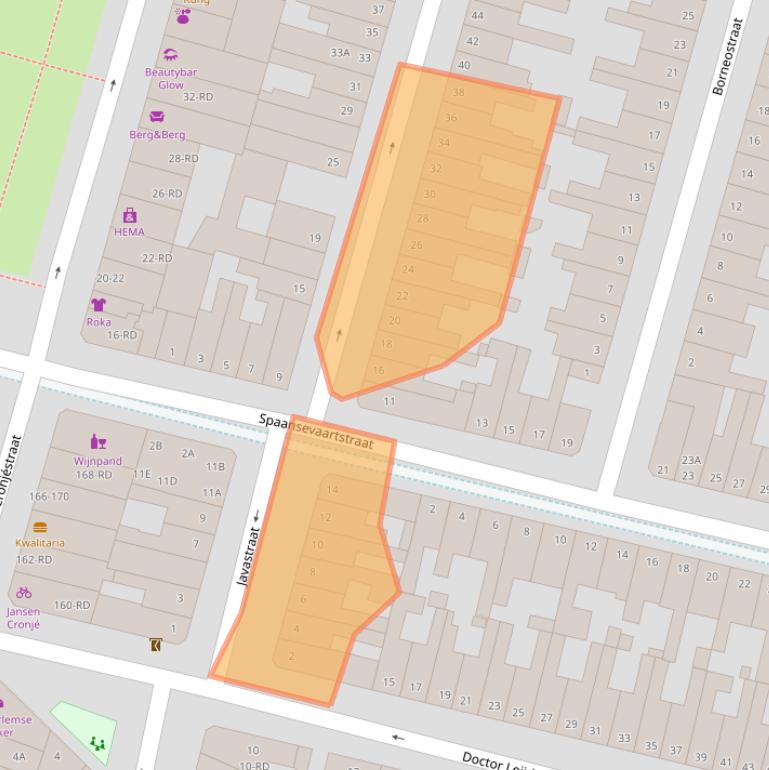 Kaart van postcodegebied 2022XR.