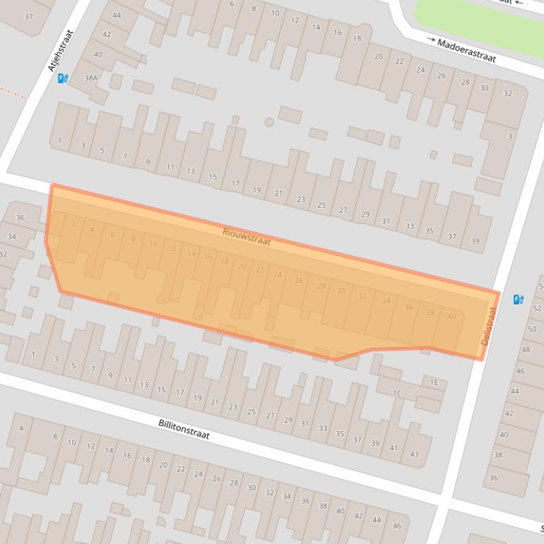 Kaart van postcodegebied 2022ZK.