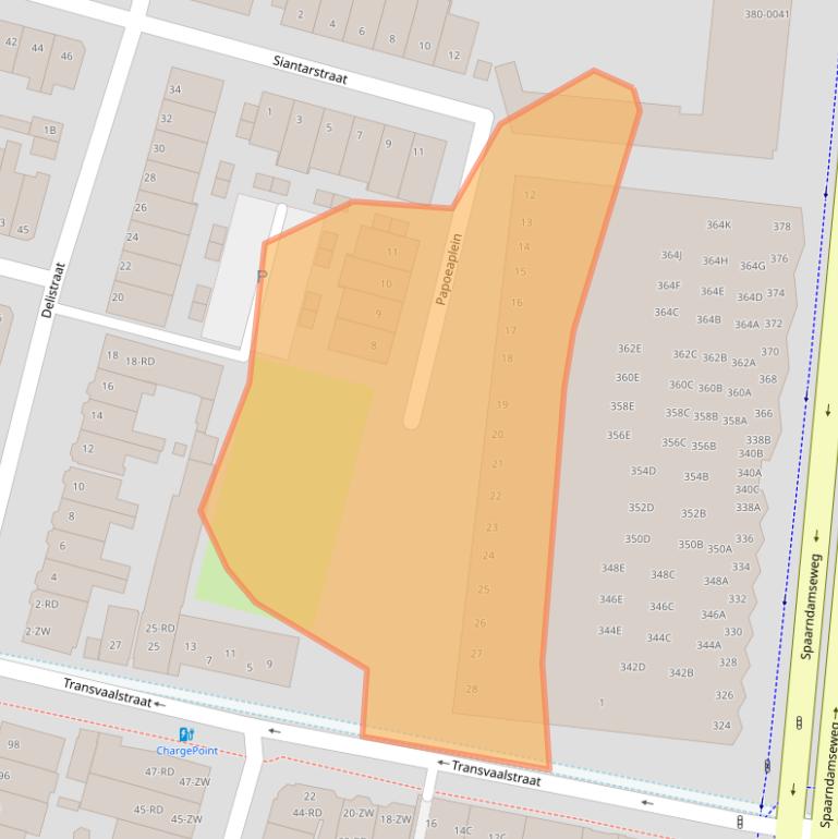 Kaart van postcodegebied 2022ZP.