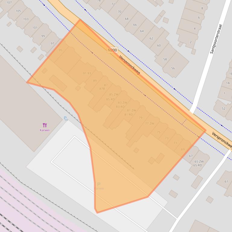 Kaart van postcodegebied 2023BC.