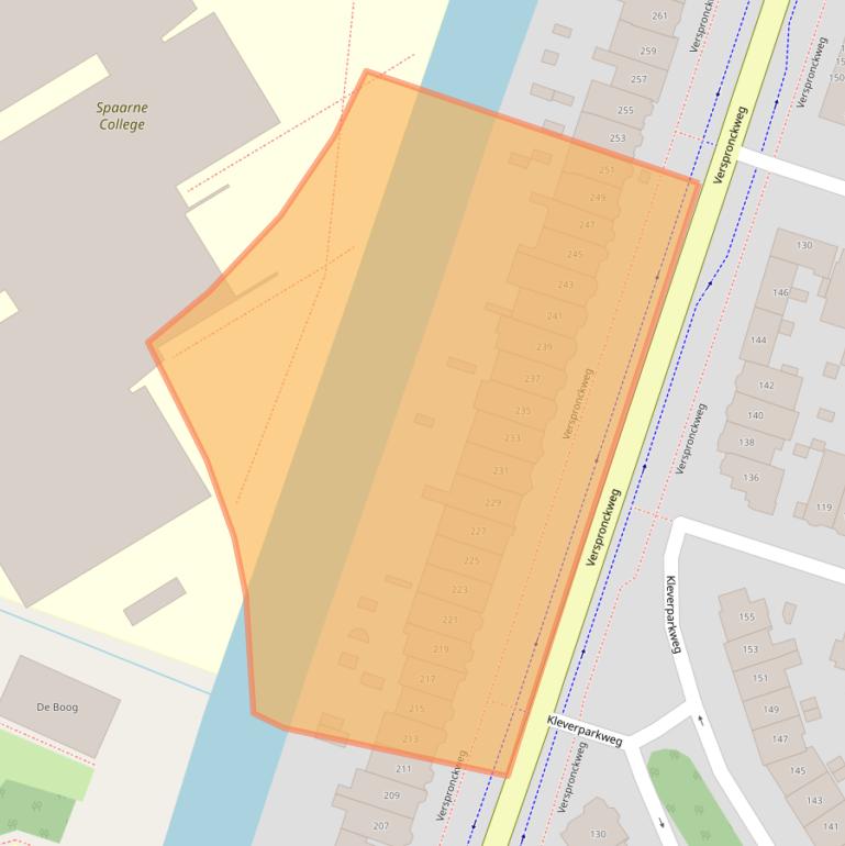 Kaart van postcodegebied 2023BH.