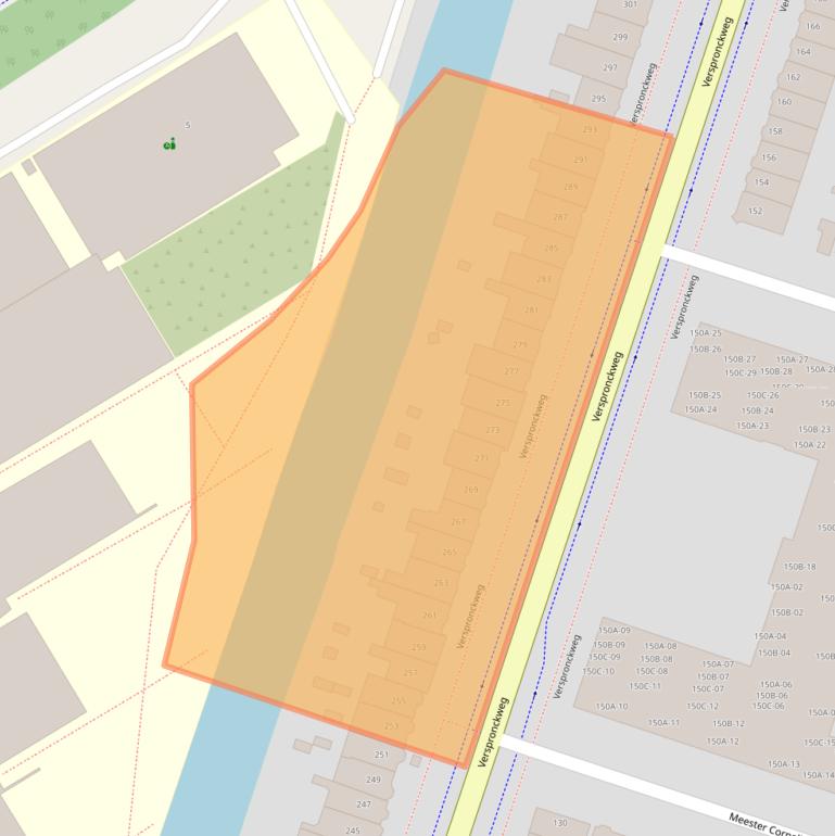 Kaart van postcodegebied 2023BJ.