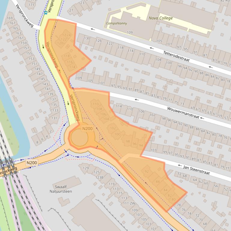 Kaart van postcodegebied 2023BN.