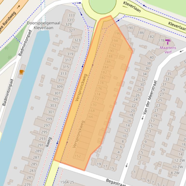 Kaart van postcodegebied 2023BR.