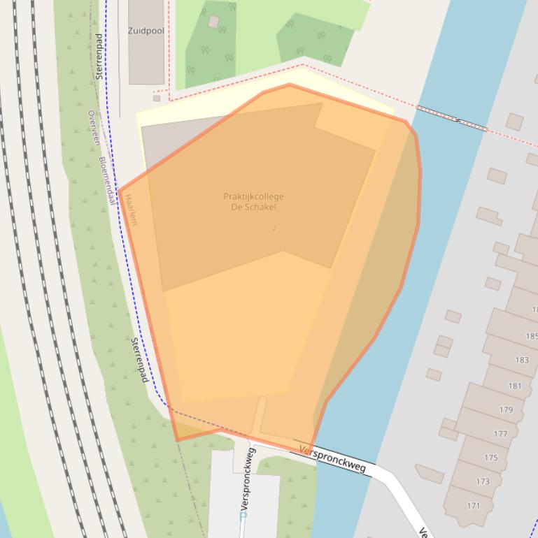 Kaart van postcodegebied 2023BV.