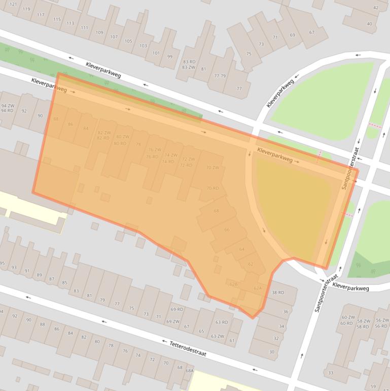 Kaart van postcodegebied 2023CH.