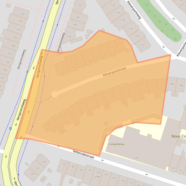 Kaart van postcodegebied 2023CK.