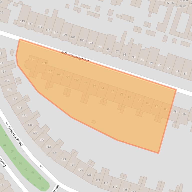 Kaart van postcodegebied 2023CS.