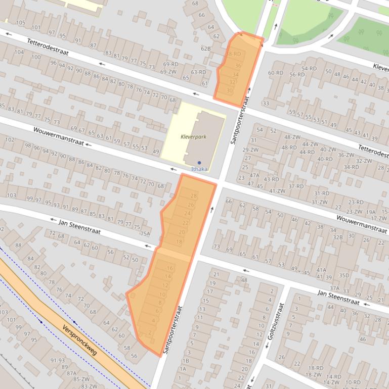 Kaart van postcodegebied 2023DC.