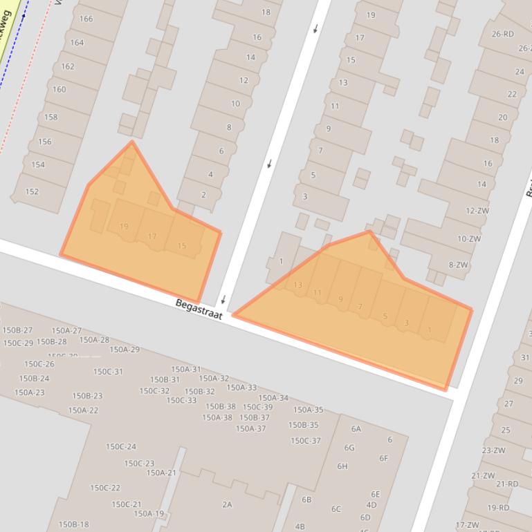 Kaart van postcodegebied 2023DW.