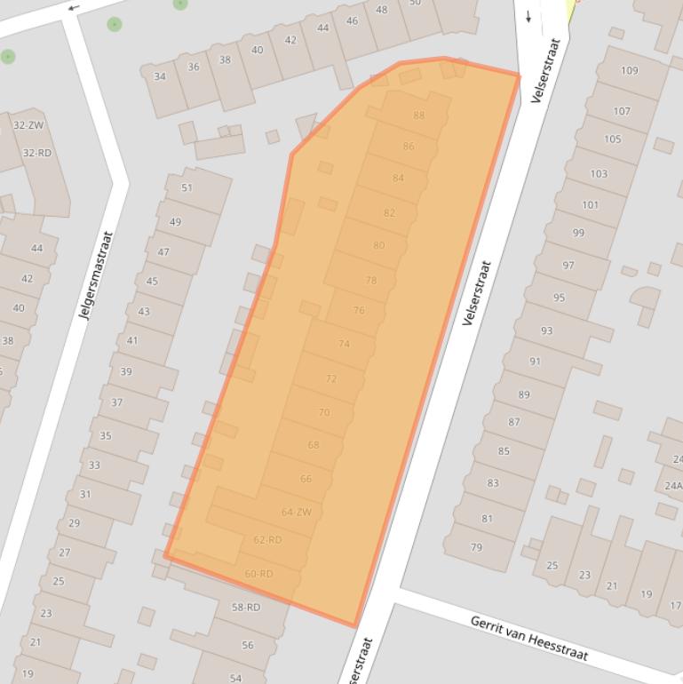 Kaart van postcodegebied 2023EE.