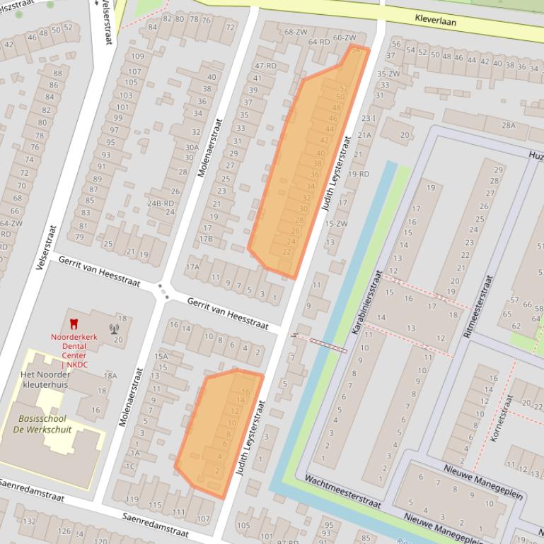 Kaart van postcodegebied 2023EH.