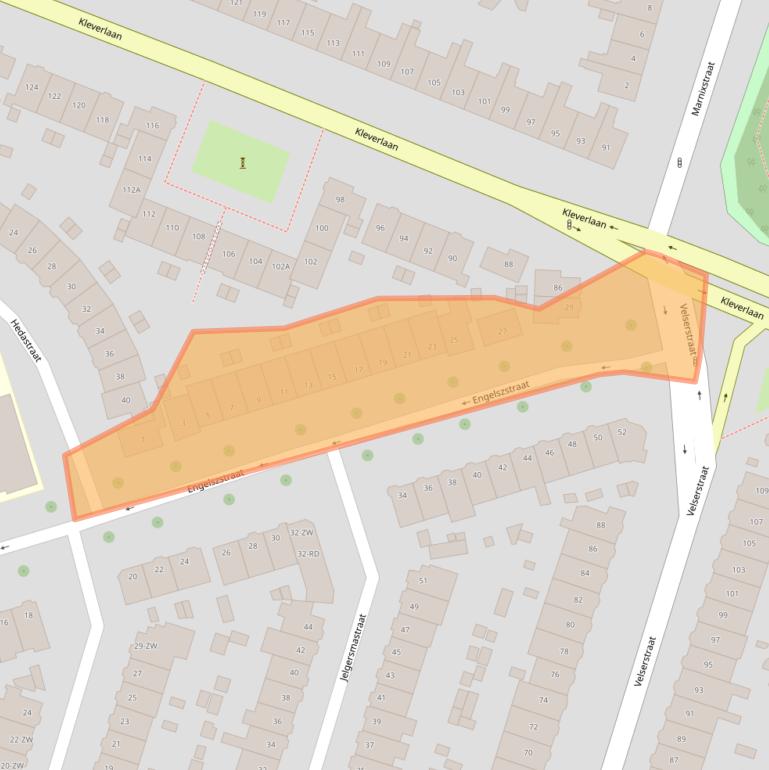 Kaart van postcodegebied 2023ET.