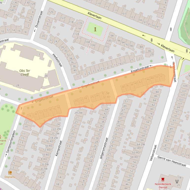 Kaart van postcodegebied 2023EV.