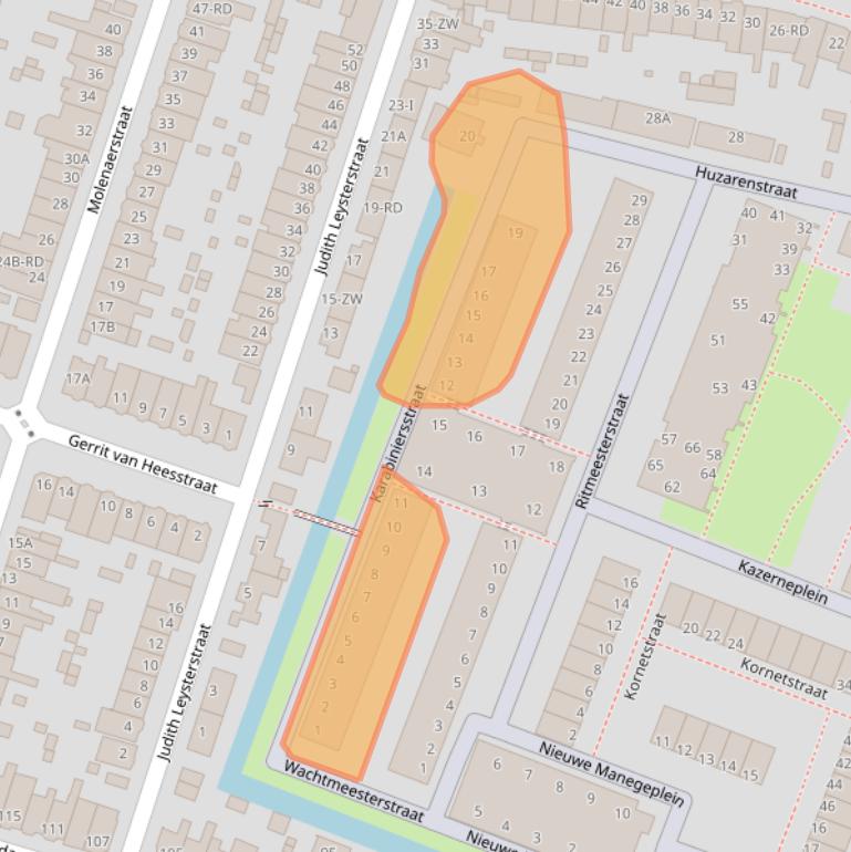 Kaart van postcodegebied 2023GH.