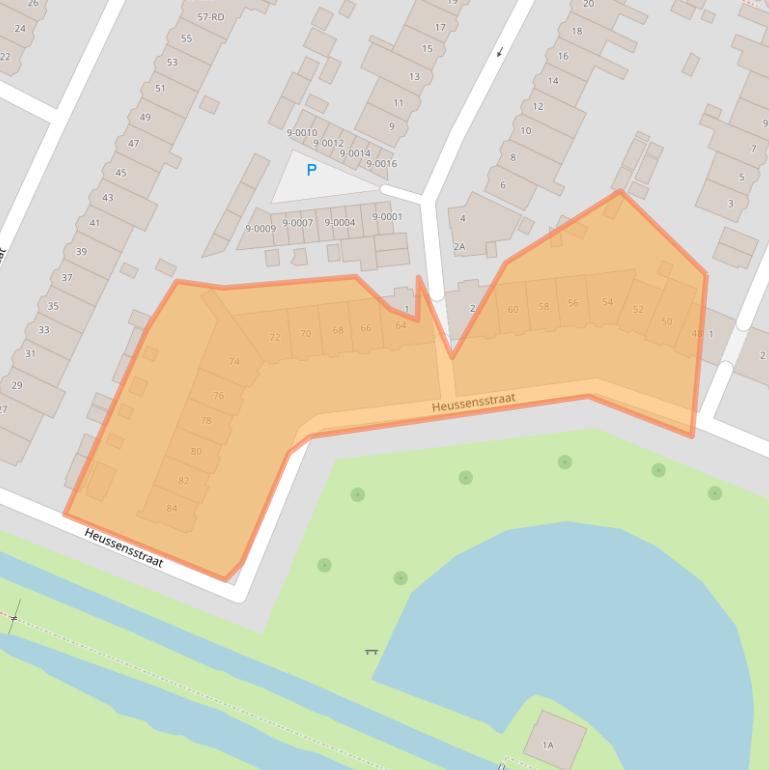 Kaart van postcodegebied 2023JS.