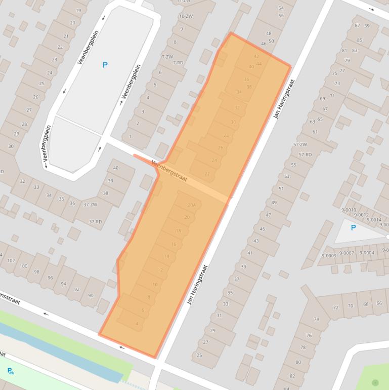 Kaart van postcodegebied 2023KD.