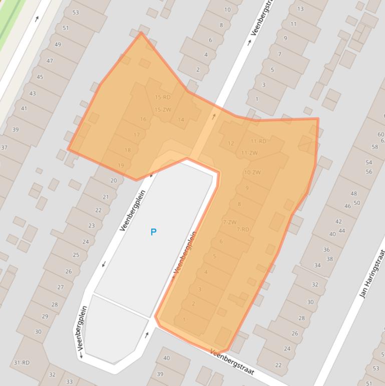 Kaart van postcodegebied 2023KG.