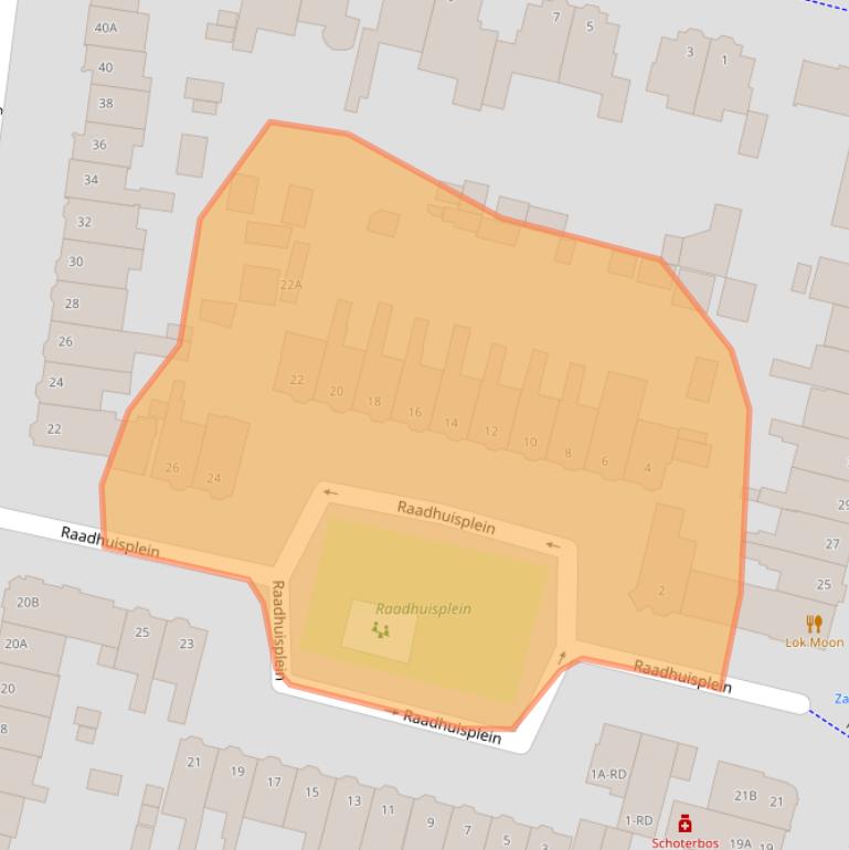 Kaart van postcodegebied 2023MB.