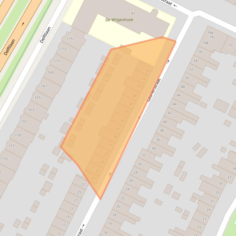 Kaart van postcodegebied 2023NB.