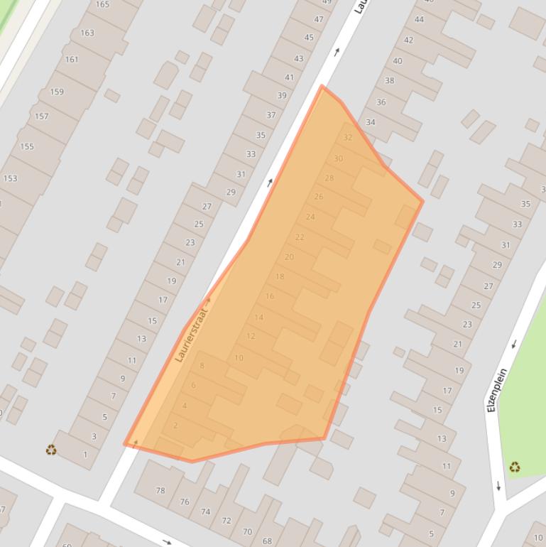Kaart van postcodegebied 2023NC.