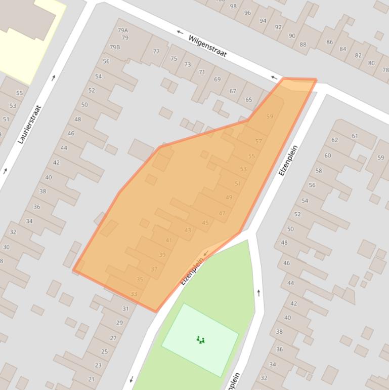 Kaart van postcodegebied 2023NG.
