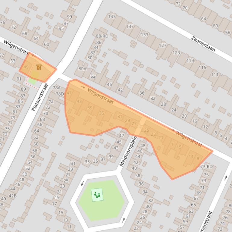 Kaart van postcodegebied 2023NM.