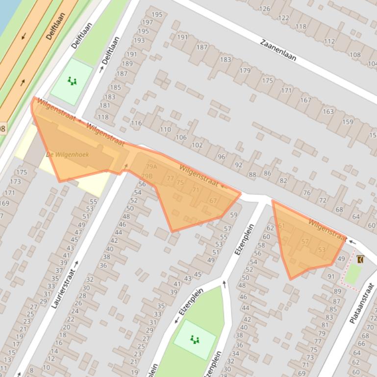 Kaart van postcodegebied 2023NN.