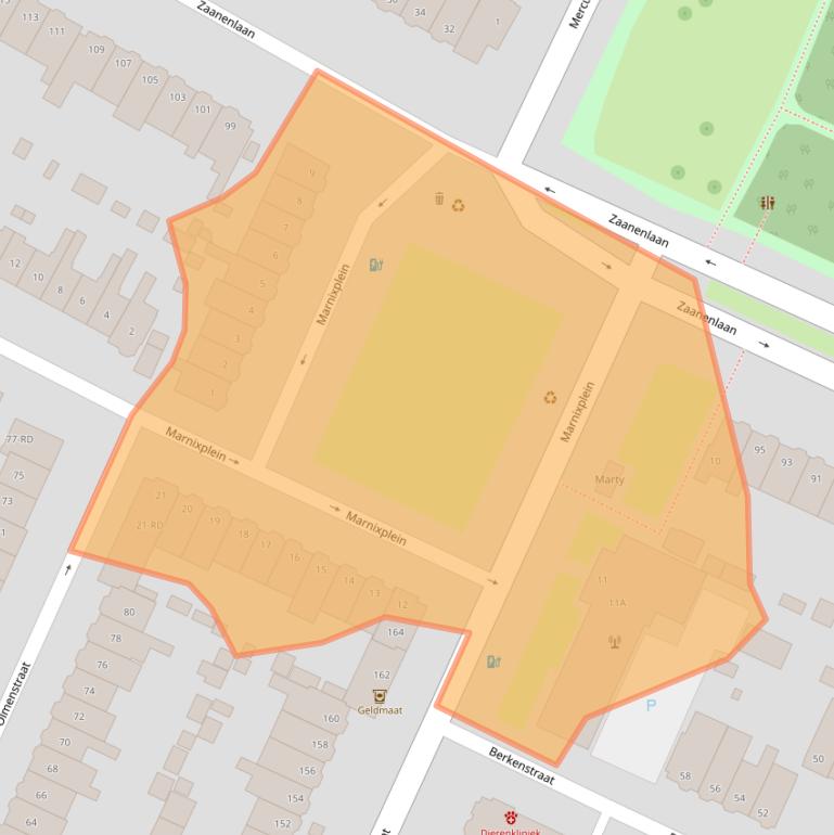 Kaart van postcodegebied 2023RL.