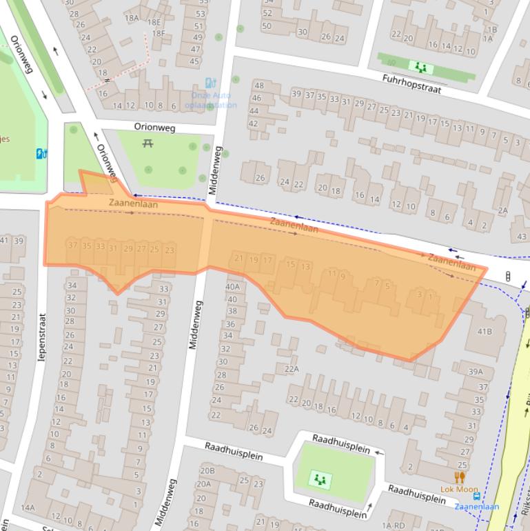 Kaart van postcodegebied 2023SH.