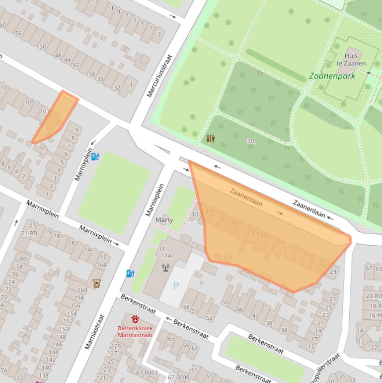 Kaart van postcodegebied 2023SK.