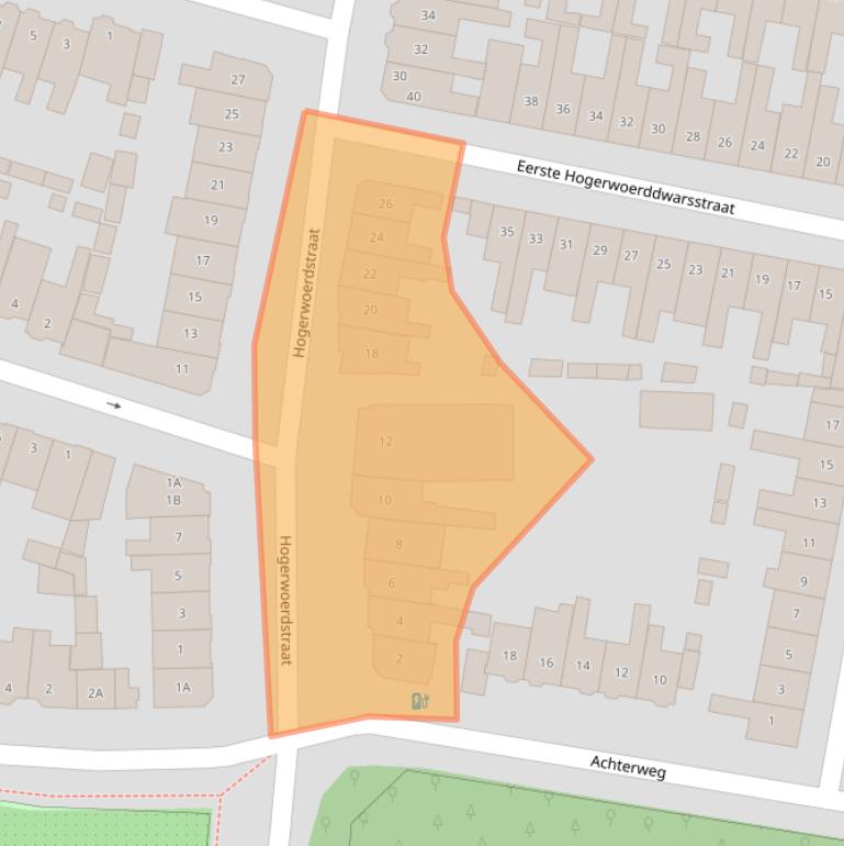 Kaart van postcodegebied 2023VC.