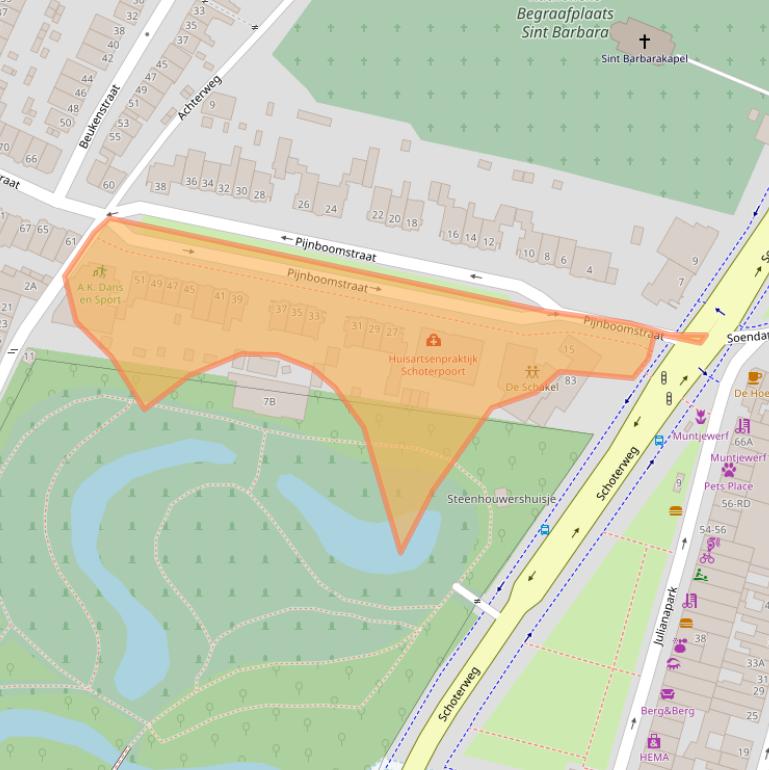 Kaart van postcodegebied 2023VN.