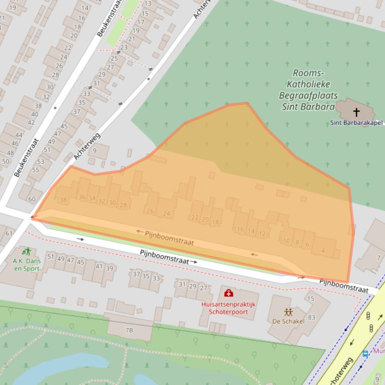 Kaart van postcodegebied 2023VS.