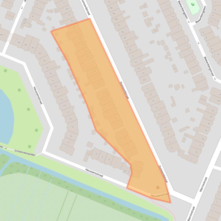 Kaart van postcodegebied 2023WB.