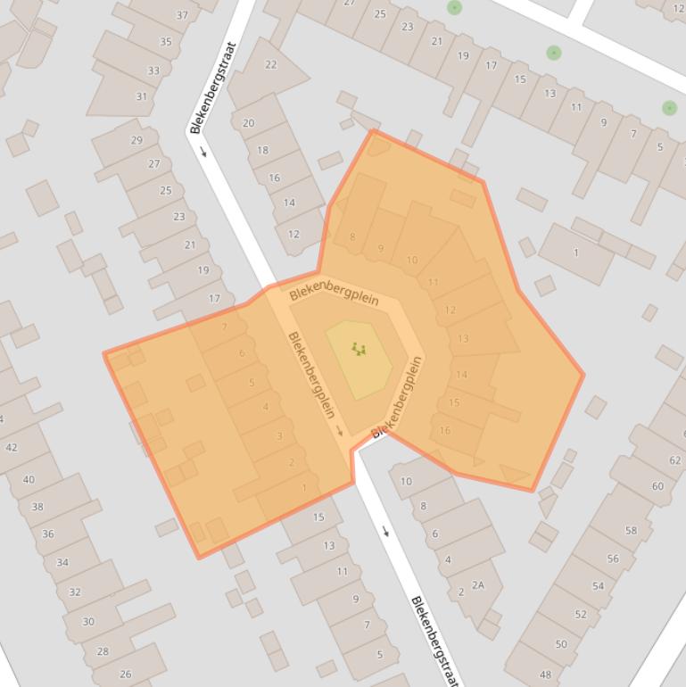 Kaart van postcodegebied 2023WJ.