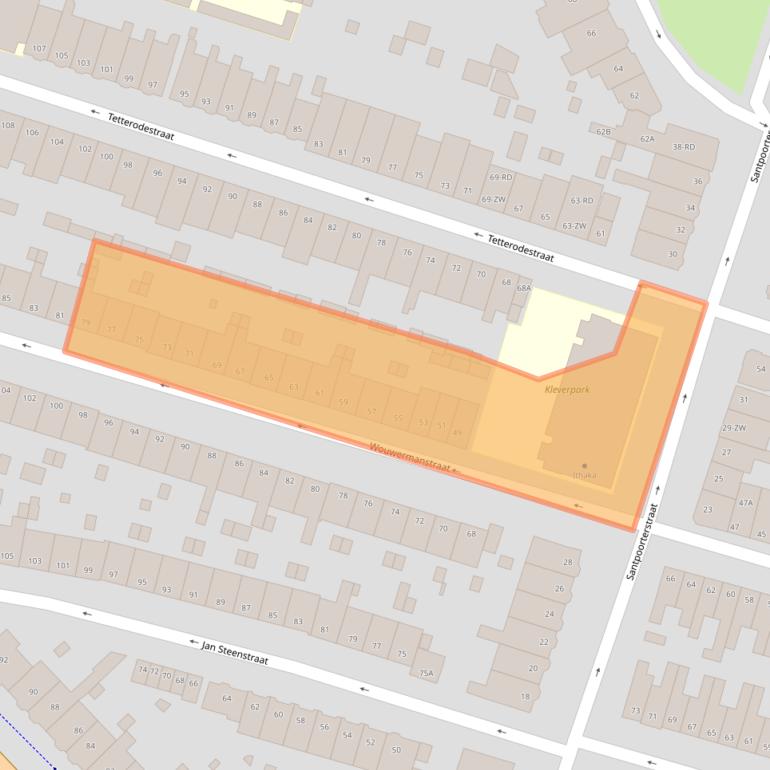 Kaart van postcodegebied 2023XD.