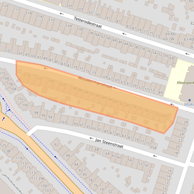 Kaart van postcodegebied 2023XJ.
