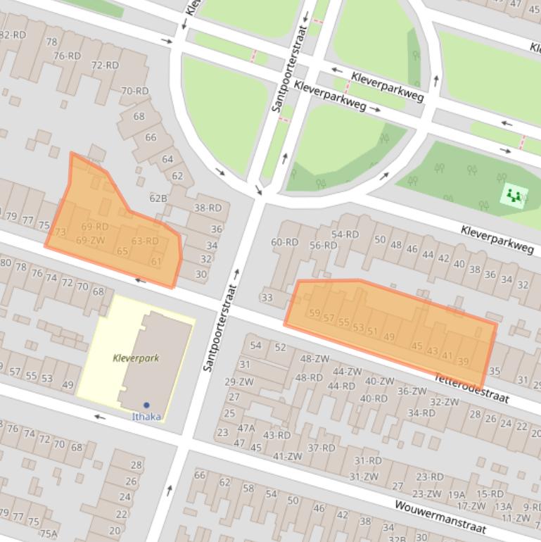 Kaart van postcodegebied 2023XL.